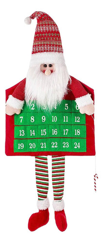 Calendario Colgante De Navidad Y Adviento Con Accesorios Par