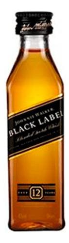 Miniatura Black Label Johnnie Walker 0.50ml. Bot. Plastico