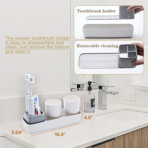 Soporte Eléctrico Para Cepillos De Dientes Con 2 Tazas