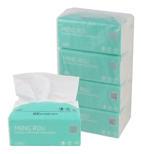 Pack 4 Servilletas De Papel Suave Tres Capas Secamanos 668a