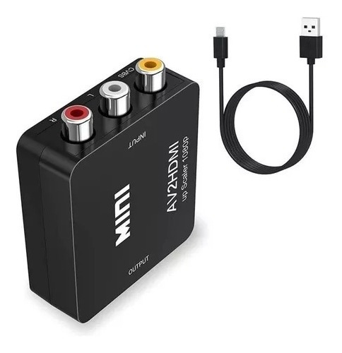 Adaptador Conversor Av Rca Analogo A Hdmi Digital 1080p