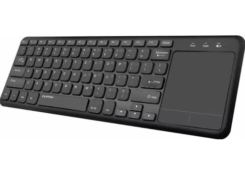 Teclado Inalambrico Clip Tec Slim Con Mouse Pad Integrado