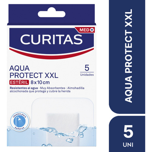 Curitas Med Aqua Protect 8 X 10 Cm Xxl X 5 Unidades