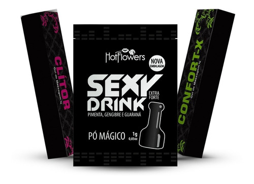 Kit Sexshop Pó Bruxa Energetico Excitante Anestesia - Ho1