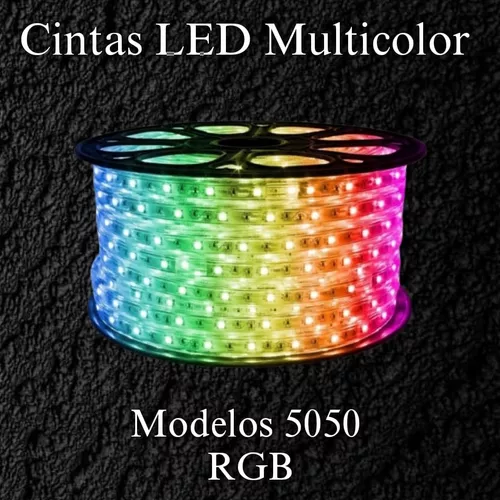 CINTA LED LUZ MULTICOLOR (RGB) 60 LED X METRO