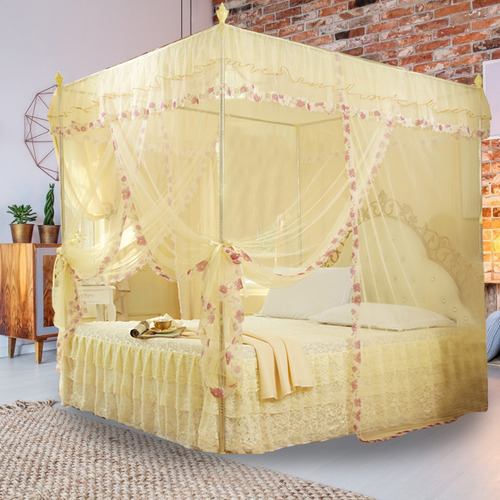 Mosquitera Luxury Princess Para Cama Con Postes Con 3 Abertu