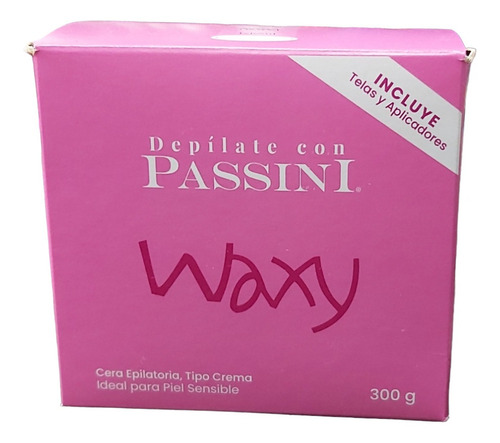 Cera Depilatoria Waxy Passini 300 Gr.  Incluye Bandas 