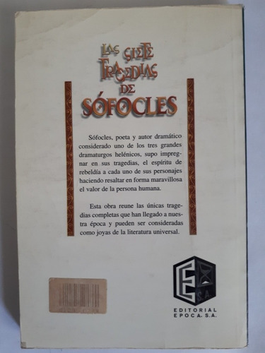 Libro Las Siete Tragedias De Sófocles Usado En Buen Estado (Usado)