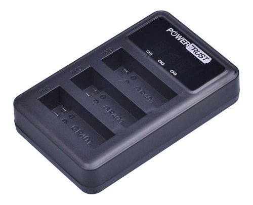 Imagen 2 de 10 de Cargador Power Trust Para Gopro Hero 4 Incluye 3 Baterias