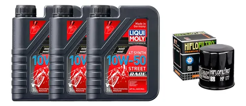 comprar Kit Zongshen Rx3s 3l Liqui Moly 10w50 + Hiflofiltro