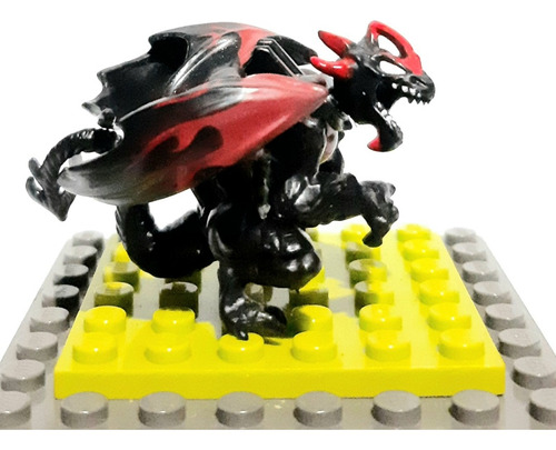 Mega Bloks Minifigura Dragón Universe Dragón Negro 