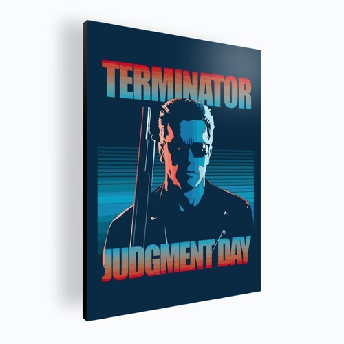 Cuadro Decorativo Moderno Poster Terminator 2 42x60 Mdf