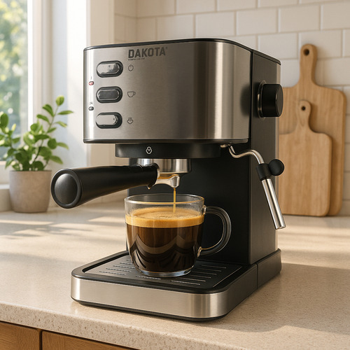 Cafetera Espresso 2 En 1 Dakota Con Espumador De Leche 20 Bares 1.5l