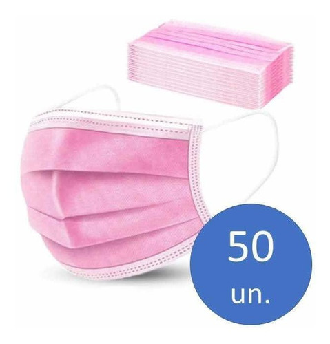 Mascarilla Desechable Rosadas 50/caja Certificadas Envío Hoy