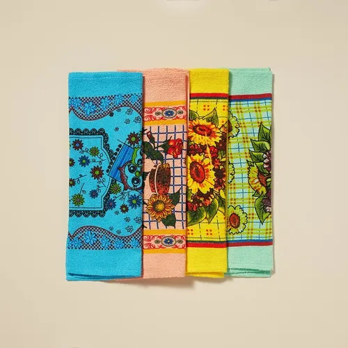 Kit de 10 paños de cocina de felpa de alta absorción de primera calidad