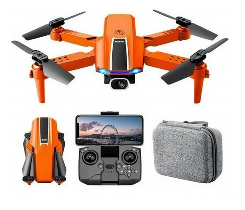 Drone Lyzrc L900 Pro con doble cámara, 4 K, negro, 5 GHz, 1 batería naranja