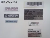 Comprar Adesivos Console Super Nintendo Labels Snes S-nes Cartuchos