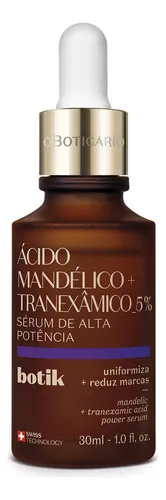 comprar Sérum Alta Potência Ácido Mandélico + Tranexâmico Botik 30ml Momento de aplicação Dia\u002FNoite Tipo de pele Todo tipo de pele