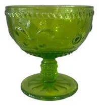 Comprar Set X5 Copas Postre Helado De Vidrio Color Verde Ultimas!