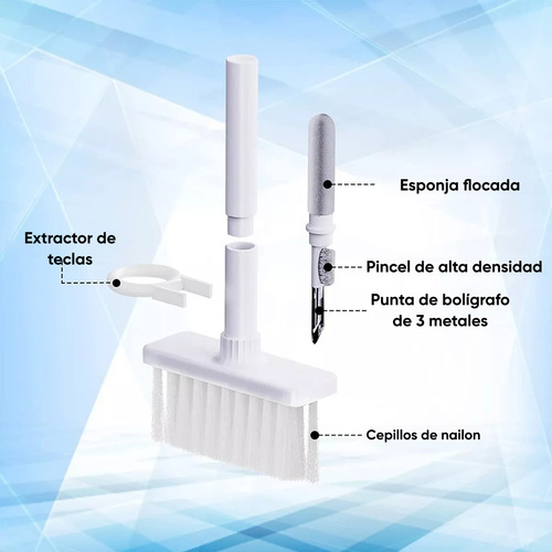 Dapon Kit De Cepillos Limpieza Para Teclado, Pc Y Audífonos