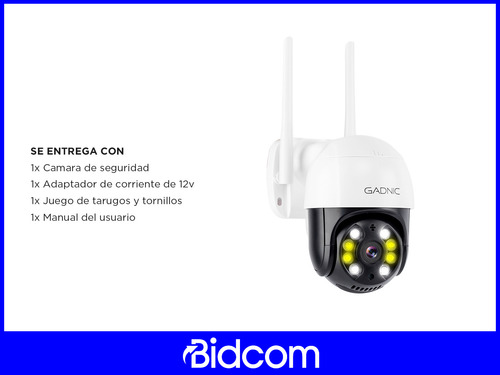 Cámara De Seguridad Gadnic Detección De Movimiento Exterior