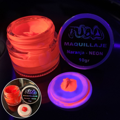 Maquillaje Glow + Neon + Lampara Uv | Fuba - 8 Pzas 10gr C/u