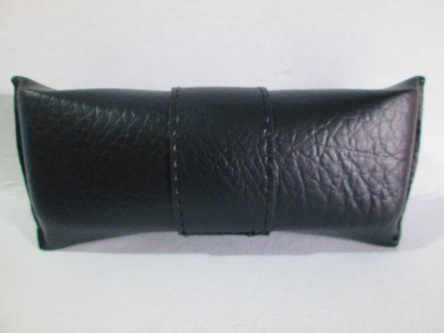 Funda Para Lentes Tipo Vinipiel En Negro Con Antirayas