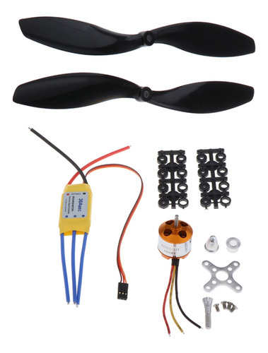 1000kv Motor E 30a Esc E Hélice Conjunto Peças Avião Diy