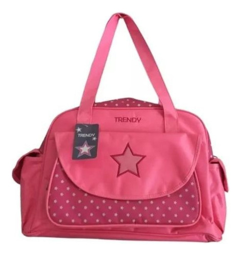 Bolso Maternal Trendy Con Cambiador Y Porta Mamadera 