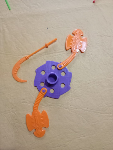 Accesorios Repro Base Y Arma Twistoid (motu Vintage He-man)