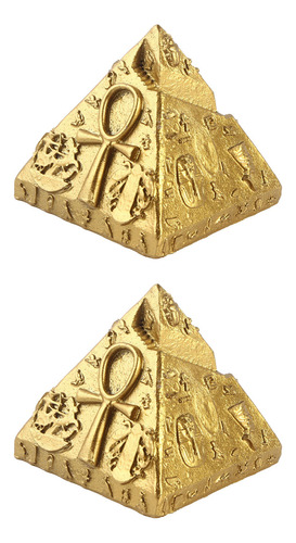 Adorno Decorativo Con Forma De Pirámide Egipcia, 2 Unidades
