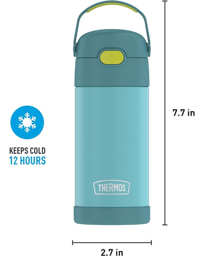Thermos Botella De Agua Funtainer 350 Ml Verde Musgo