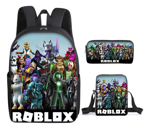 Roblox Conjunto De Mochila Infantil Estampada. Cor A