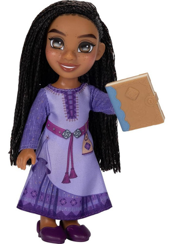 Muñeca Petite Asha Disney Wish 15 Cm Con Diario Y Vestido