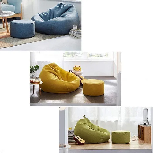 Nespo Puf Gigante En Forma De Pera Y Sin Relleno, Lavable