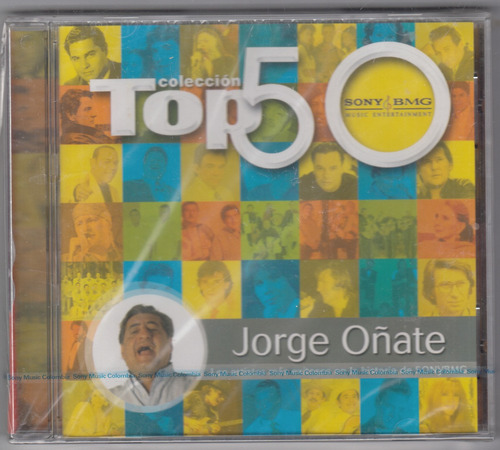 Jorge Oñate  Coleccion Top 50 Cd Original Nuevo Qqf. Mz