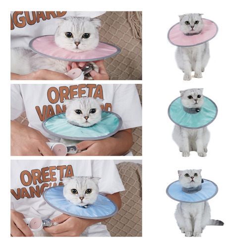 Collar Ajustable En Forma De Cono De Gato Para Recuperar El