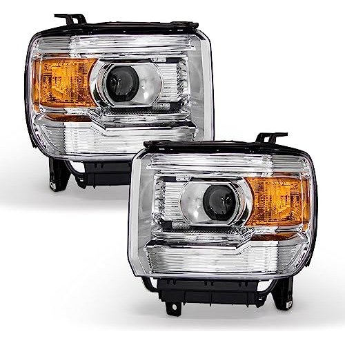 Conjunto De Faros Delanteros Para Gmc Sierra 1500 Base-denal