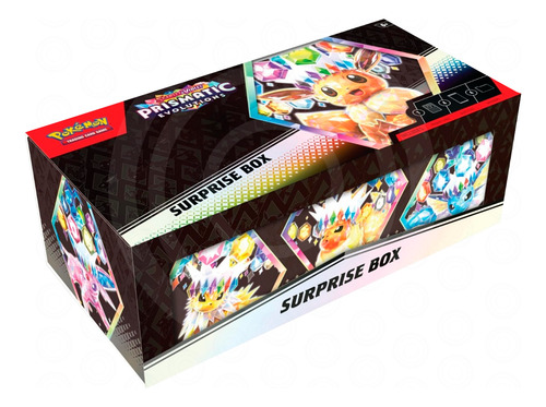 Surprise Box Prism Evol, 39common+2foil+4separad, Ver Descri Caja Sorpresa Prismatic Evolution Inglés (Usado)