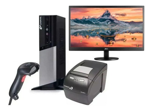 Imagem 1 de 8 de Pdv + Monitor 18.5 Aoc + Leitor De Mão + Impressora Mp 4200
