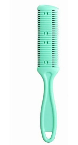 Peine Cortador Para Degafilar, Corte Con Navaja Color Verde