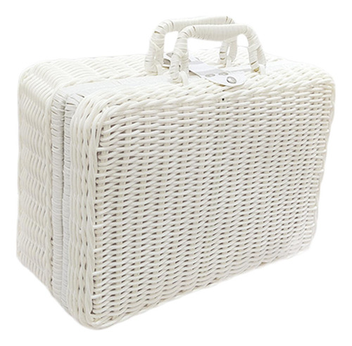 Cesta De Picnic, Organizador De Maleta De Mimbre De M