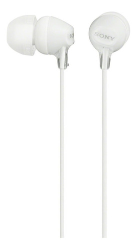 Auriculares In Ear Sony De 9mm Internos Mdr-ex15lp Color Blanco
