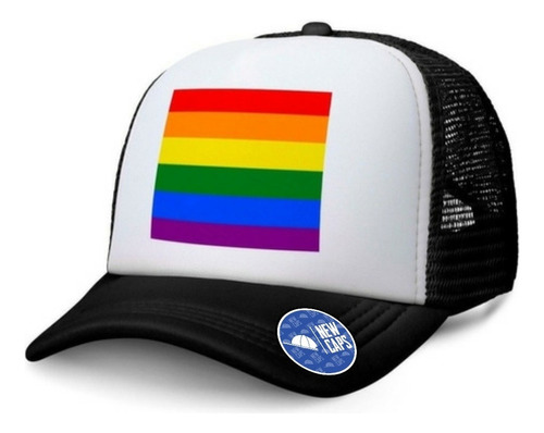 Bandera Gorra Trucker Lgbtiq+ Rainbow New Caps