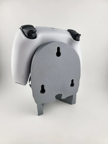 Soporte De Pared Joystick Dualsense Y Auriculares Calavera Blanco