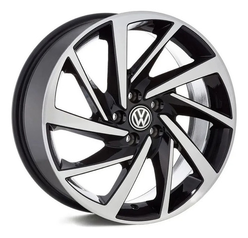 Rodas Voyage Gol Aro 17 4x100 (jogo)+bicos Cor Preto Com Diamantado