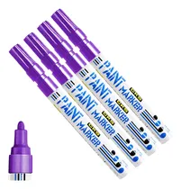 Comprar Caneta Paint Marker Marcador Industrial Permanente Branco C4 Cor Violeta