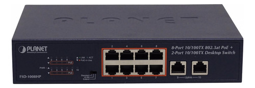 Switch Poe Planet 8-puertos 120w Clickbox