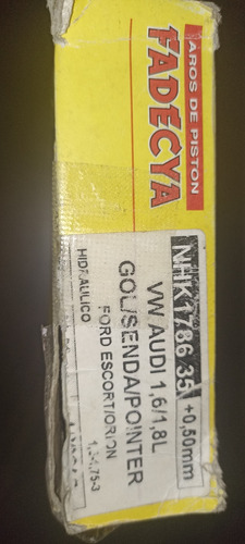 Anillos Pistón Gol/ Senda/ Vw/ Pointer 1.6 1.8 0.50mm