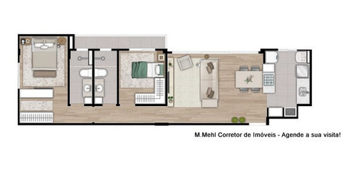 Imagem 10 de 28 de Apartamento Com 2 Dormitórios À Venda Com 109.3m² Por R$ 515.000,00 No Bairro Vila Izabel - Curitiba / Pr - M2vi-ejg302